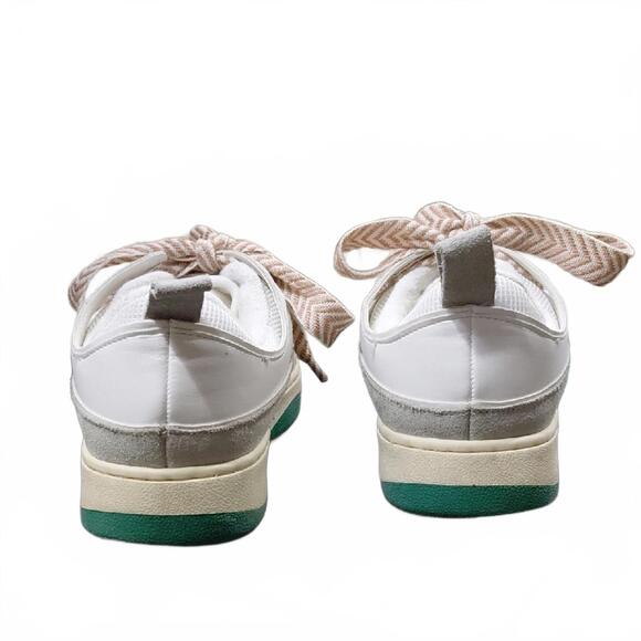 "Steve Madden"Sz.8 ROARING White, Light Gray & Green Low-Top Sneakers.Great Cond - Picture 8 of 16
